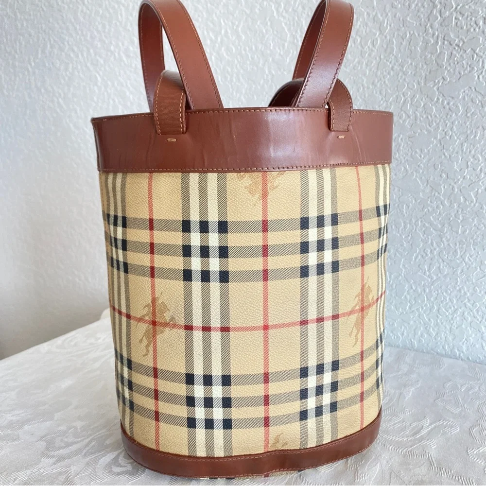 Burberry check tote